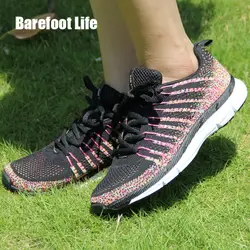 Больше цветов flywire верхней кроссовки 2018, плоские удобные дышащая Спортивная Бег прогулочная обувь, zapatillas, кроссовки женщины и мужчины