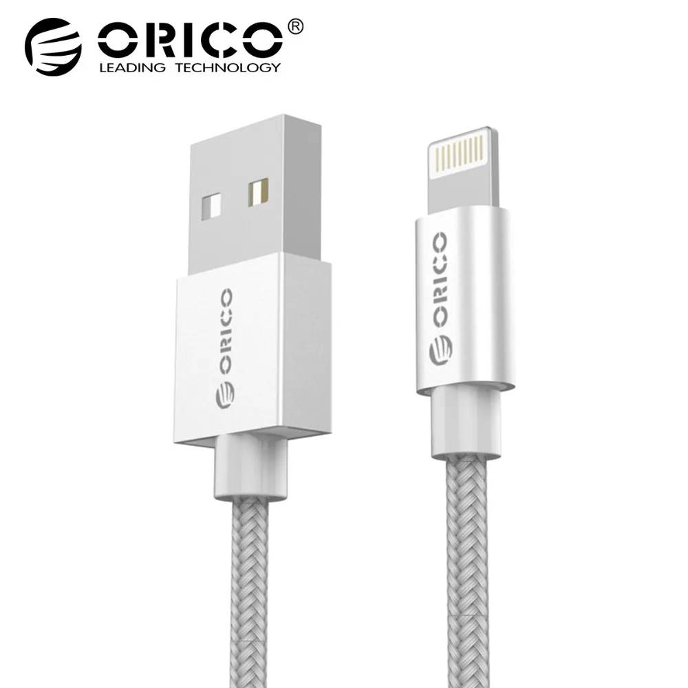 

For MFi iPhone Cable 1m for iOS10 ORICO 2.4A Fast Mobile Phone Lighting to USB Charger Data Cable for iPhone7 6 5 iPad Air iPod