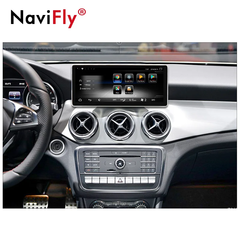 NaviFly 3g ram 32G rom 4G LTE автомобильный аудио gps радио плеер для Benz GLA класс X156 до с 10,25 ''full touch