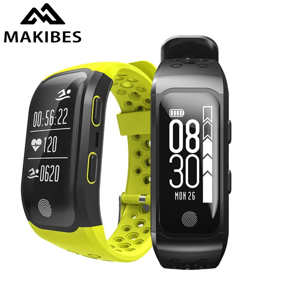  Makibes G03 männer Armband IP68 Wasserdichte Smart Band Herz Rate Monitor Anruf Erinnerung GPS S908