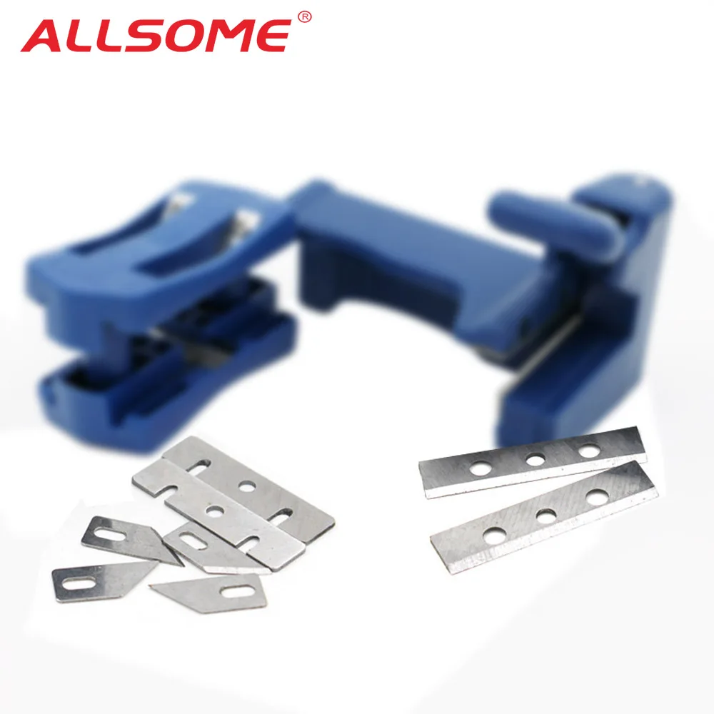 

ALLSOME Double Edge Trimmer Banding Machine Set Wood Head and Tail Trimming Blades HT2442-2443+