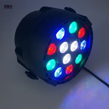 

RGBW 12leds par light DMX512 Sound control colorful LED stage light for Party DJ music concert bar KTV disco effect lighting