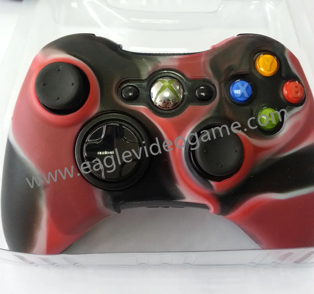 Protective case for xbox 360 controller silicone cover army green