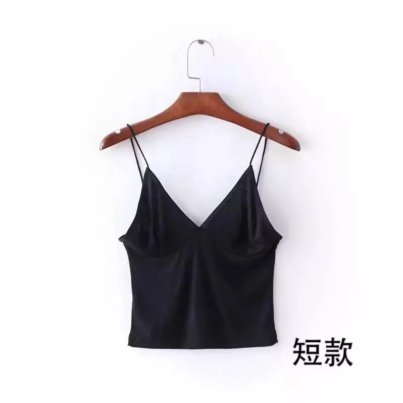 white bra Momoluna Top Female Summer Sexy Tank Tops Women Vest V Neck Blusa Solid White Black - Camis Fitness Camisole Tank Slim Shirt black camisole Tanks & Camis