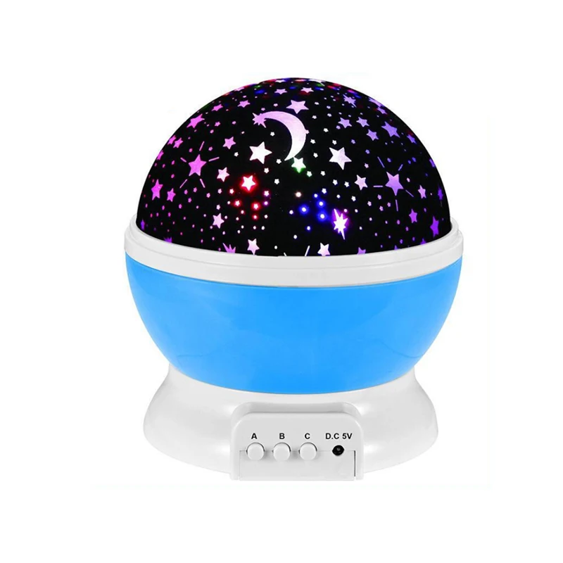 

Romantic Rotate Night Light Lighting Sky Star Moon Master Projector Spin Children Baby Sleep Usb Atmosphere Lamp Led Projection