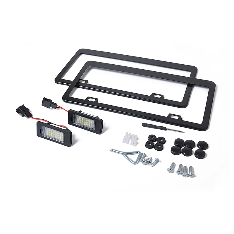 

LED License Plate Light Frame Kit + License plate light Replace Tool Repair Kit Fit for Skoda 2008 - 2016