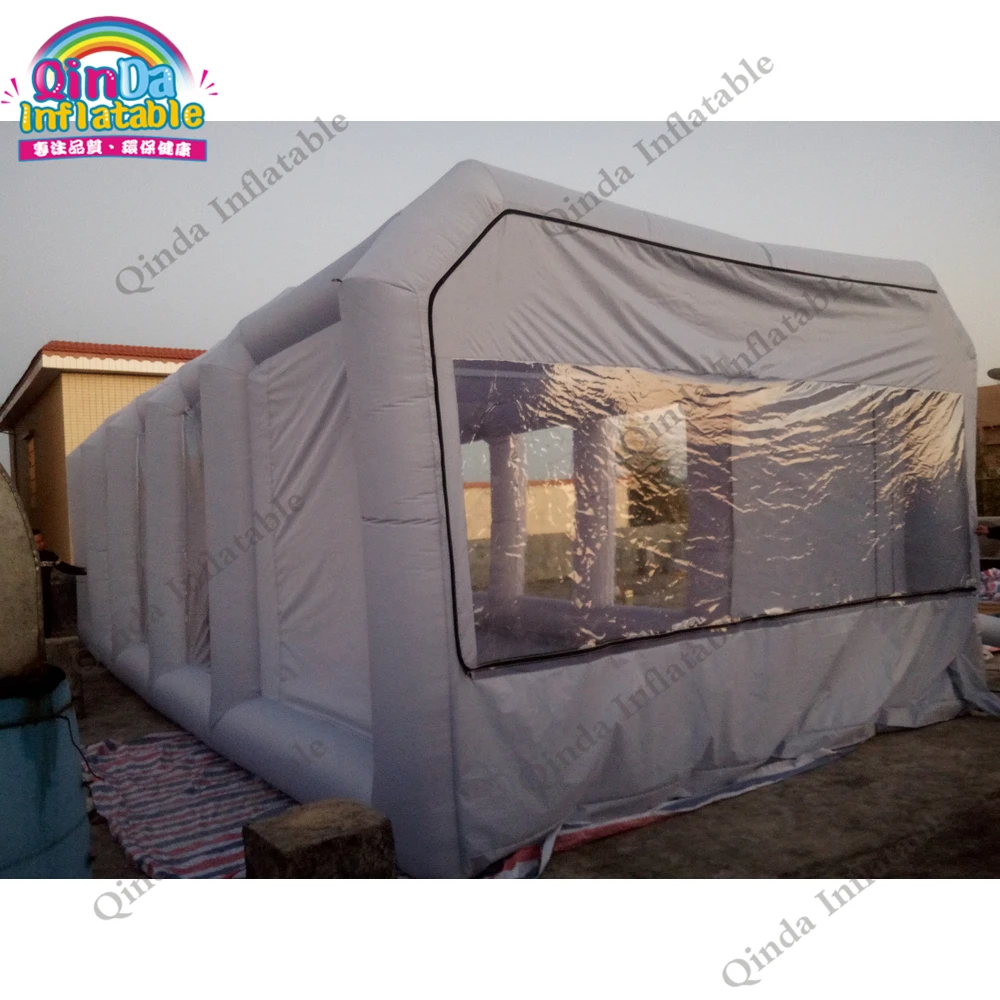  Oxford cloth mobile work station car painting room 8m inflatable spray booth tent for car painting