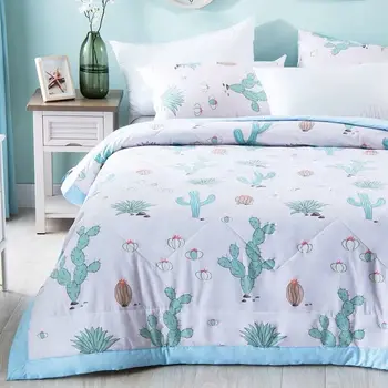 

GraspDream cotton cute Printed summer air conditioning quilt Blanket home Duvet Quilting Washed bedding comforter for children