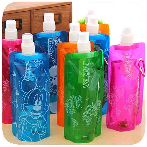 

Water Bottle Comes Flat, Foldable Water Bottle Collapsible 0.48 Litres Anti-Bottle