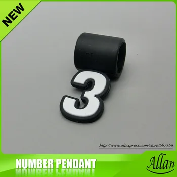

2016 custom cheap silicone number pendant for Cheerleader Jewelry necklace