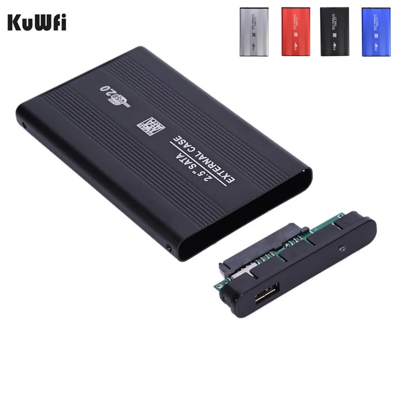 USB2.0 SATA HDD Enclosure  2.5 Inch HD BOX Hard Disk Cartridge Alloy ABS HDD Hard Case For Windows XP Vista Win7 Win8 Win10 OS