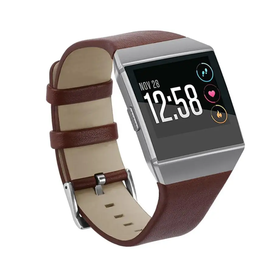 HL для Fitbit ионический ремешок кожаный аксессуар Браслет ремешок для часов Прямая oct11