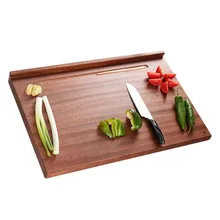 Панель разделочная доска из цельного дерева панель для домашнего разминания и панель разделочная доска с антипригарным покрытием большая разделочная доска