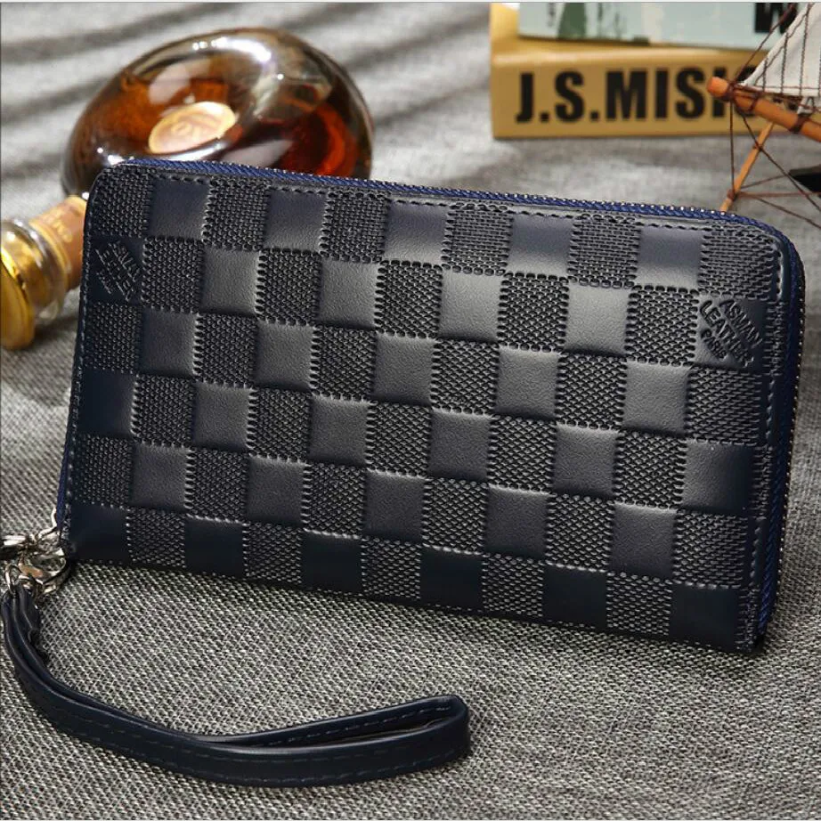 الرجال محافظ Carteira الغمد Portemonnee portefeuille Billeteras Cartera هومبر رجل محفظة Portfel portafogli طويل محفظة