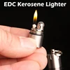 Компактная керосиновая Зажигалка EDC для использования на открытом воздухе, супер мини брелок для ключей, бензиновая Зажигалка в капсулах, б... ► Фото 1/6