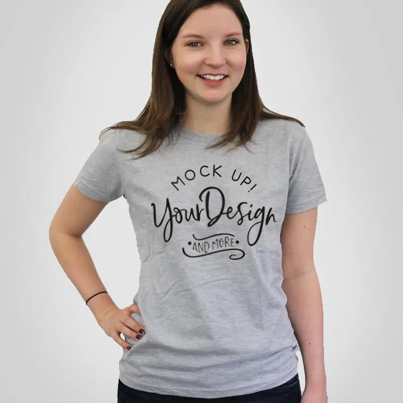Download Wt0073 Wanita Katun O Neck Tops Mockup Casaul T Shirt Bella Kanvas Unisex T Shirt T Shirt Aliexpress