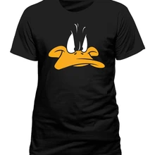 Looney ttes Daffy Duck «Daffy Face» Футболка мужская летняя хлопковая Футболка мужские футболки sbz4313