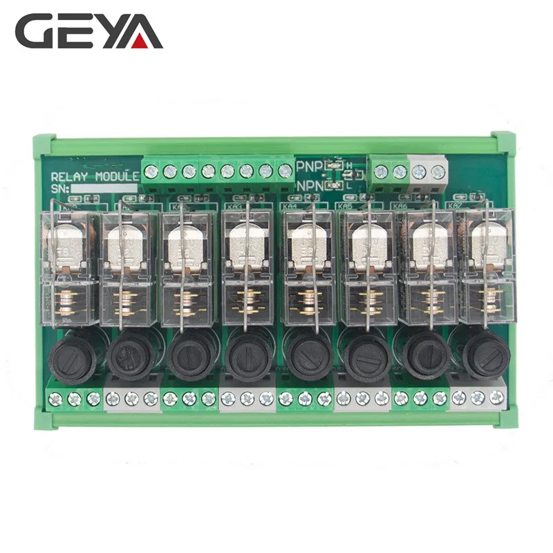 GEYA NGG2R 8 канальный Omron релейный модуль для PLC контроллера SPDT реле 12VDC 24VDC с