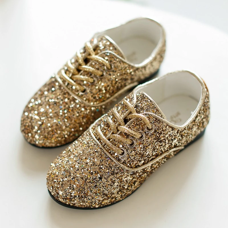 black and gold kids shoes