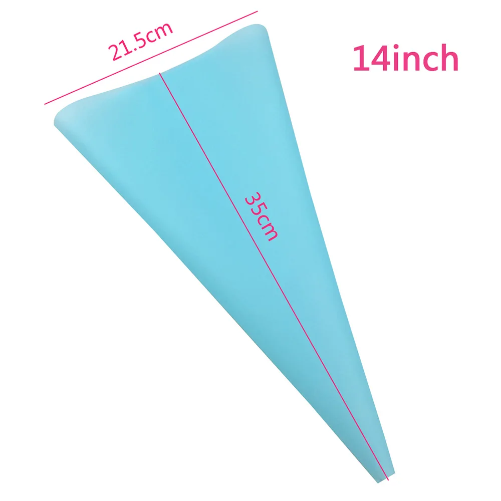 57PCSSet 4Size Silicone Icing Piping Cream Pastry Bag+48x Stainless Steel Nozzle Tips+5x Converter DIY Cake Decorating Tools (14)