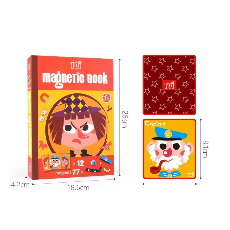 Игрушки Монтессори магнитные пазлы с лицом материалы Магнитные Развивающие