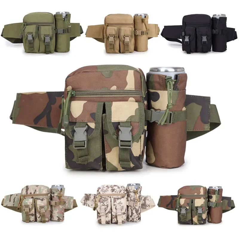 Tactical Molle Bag Hip Packs Waist Bag Fanny Pack Hiking Fishing Sports