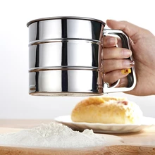 Абсолютно просеиватель мука из нержавеющей стали сетчатые сито формочки для выпечки украшения Кондитерские инструменты посуда для выпечки сито для муки