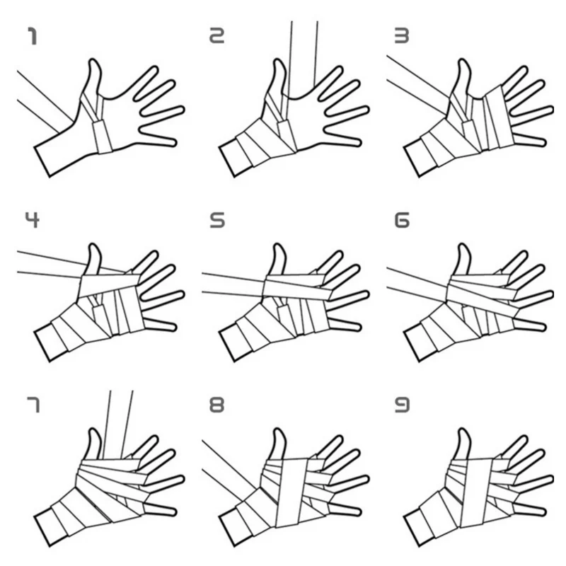 2 рулона 2,5 м хлопок спортивный бинт Муай ремешок для тайского бокса Боксерский бандаж Санда Муай Тай ММА тхэквондо повязки на руки бокс