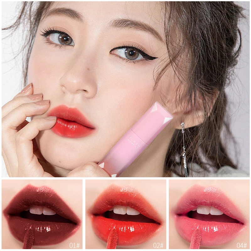 

1Pc Hot Lips Makeup 7 Colors Liquid Lipstick Mirror Surface Lip Gloss Tint Lasting Moisturizing Non-stick Cup Lip Glaze