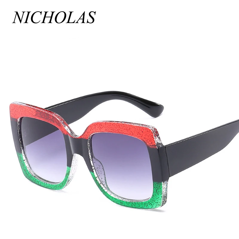 

NICHOLAS Retro Oversized Sunglasses Women Colorful Women Sun glasses Female Ladies Eyewear Oculos De Sol Feminino Lunette Soleil