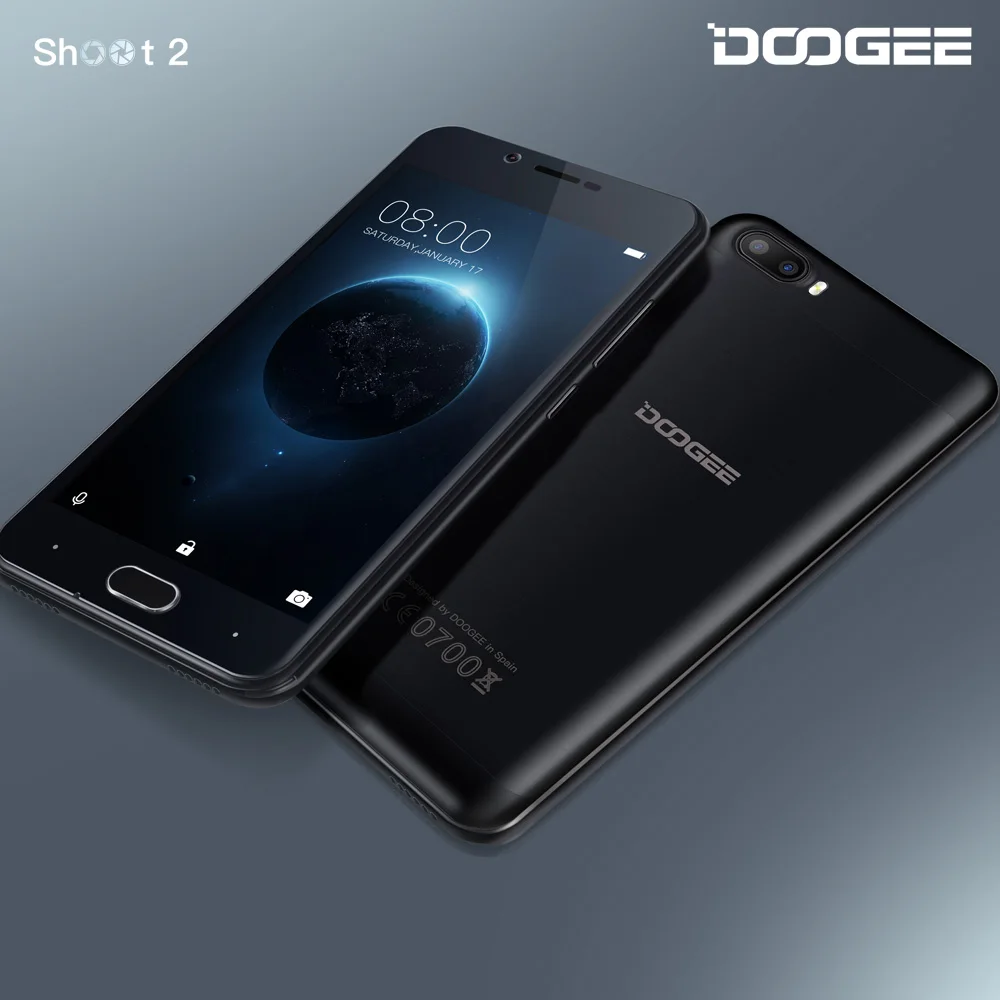 In Stock DOOGEE Shoot 2 Dual camera mobile phones 5 0Inch IPS 1GB 2GB RAM Android