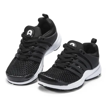 

Abckids 2019 summer black net mesh breathable children's comfortable running sports shoes Outdoor Kids Sneakers