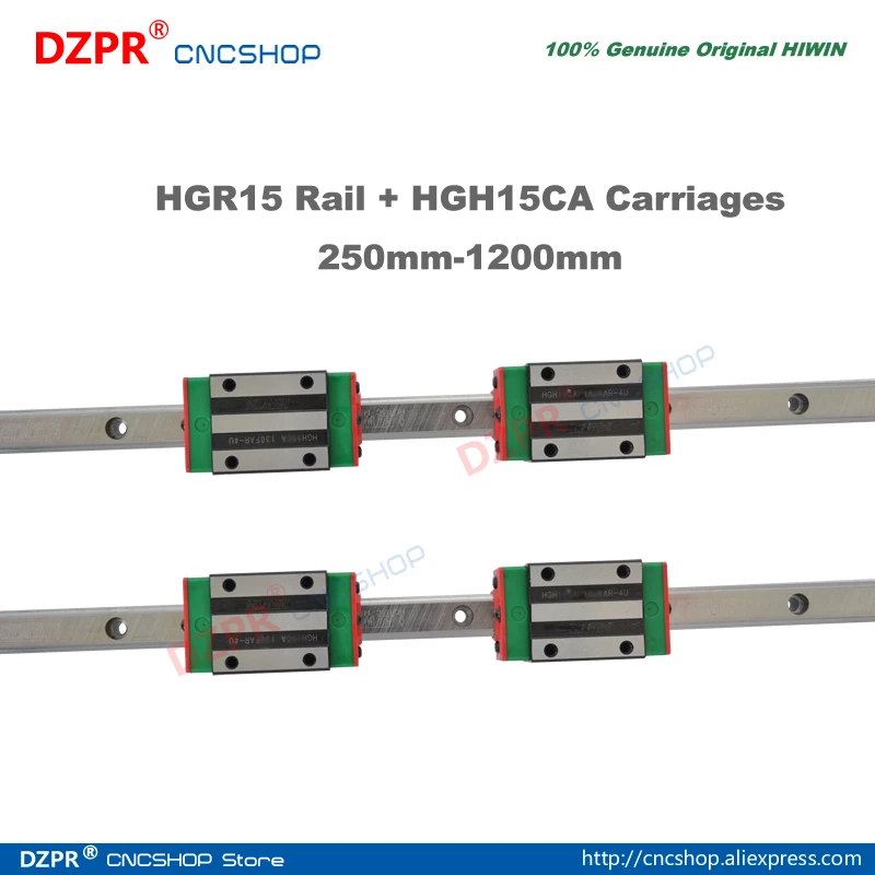 Оригинальные HIWIN линейные направляющие HGR15 250 мм 300 мм 400 мм 450 мм 500 мм 600 мм 750 мм 800 мм 1000 мм 1200 мм HGH15CA перевозки