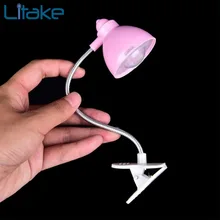 

Litake Mini LED table lamp Adjustable Clip On Book Reading Light Eye Protection Mini LED Bedside Table Lamp jk25