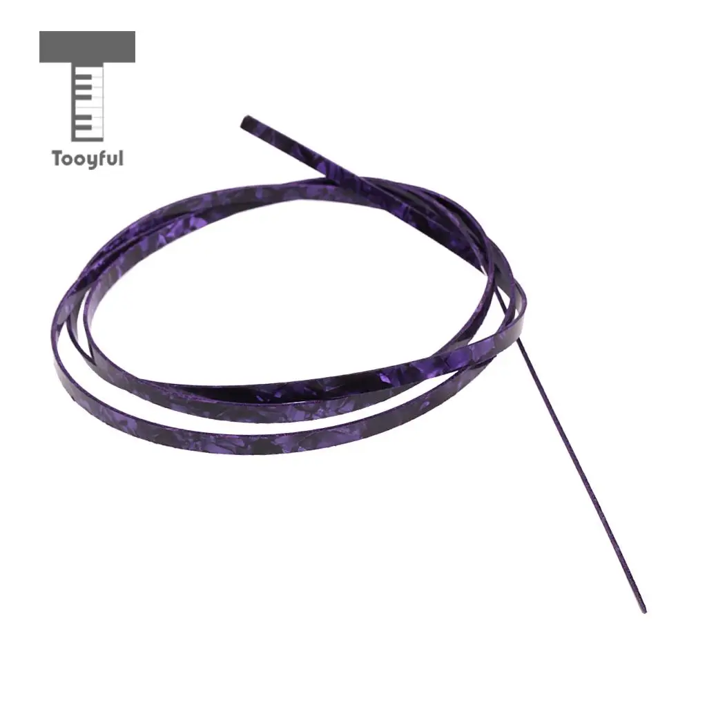 Tooyful Purple Celluloid Guitar Binding Purfling Strip for Luthiers 1620x6x1.5mm