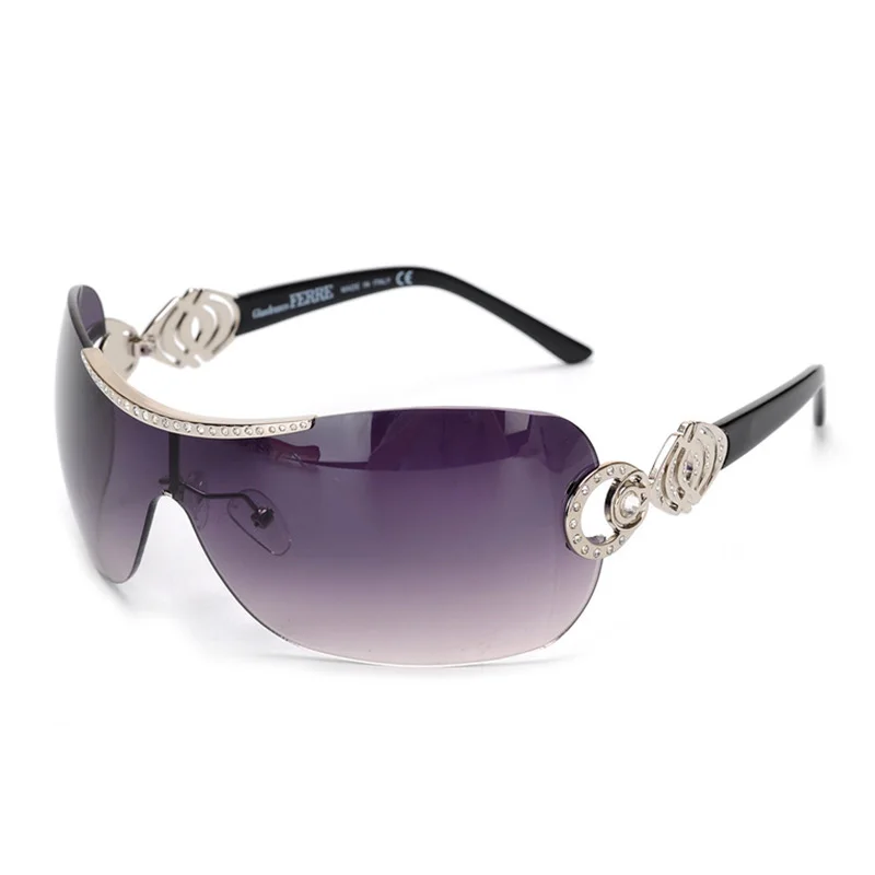 

Vazrobe 2018 Luxury Sunglasses Women Brand Designer oversized Sun Glasses for woman steampunk vintage female Rhinestone Ladies