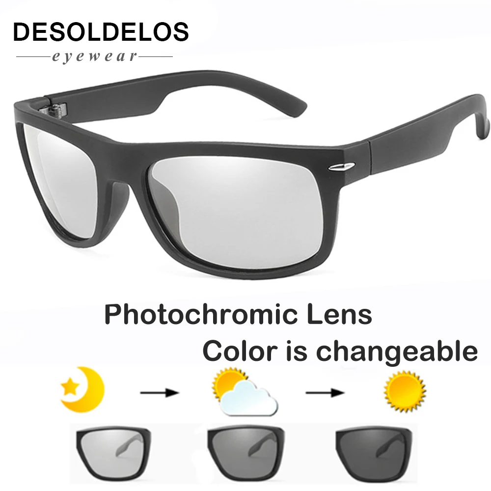 Фотохромные поляризационные солнцезащитные очки мужские очки для вождения автомобиля солнцезащитные очки Lunettes De Soleil для мужчин Shades D075