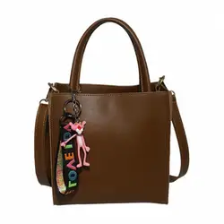 2018 сумки через плечо для женщин Кожа Роскошные Сумки Дизайнерская игрушка кисточкой на плечо вместительная сумка Sac основной