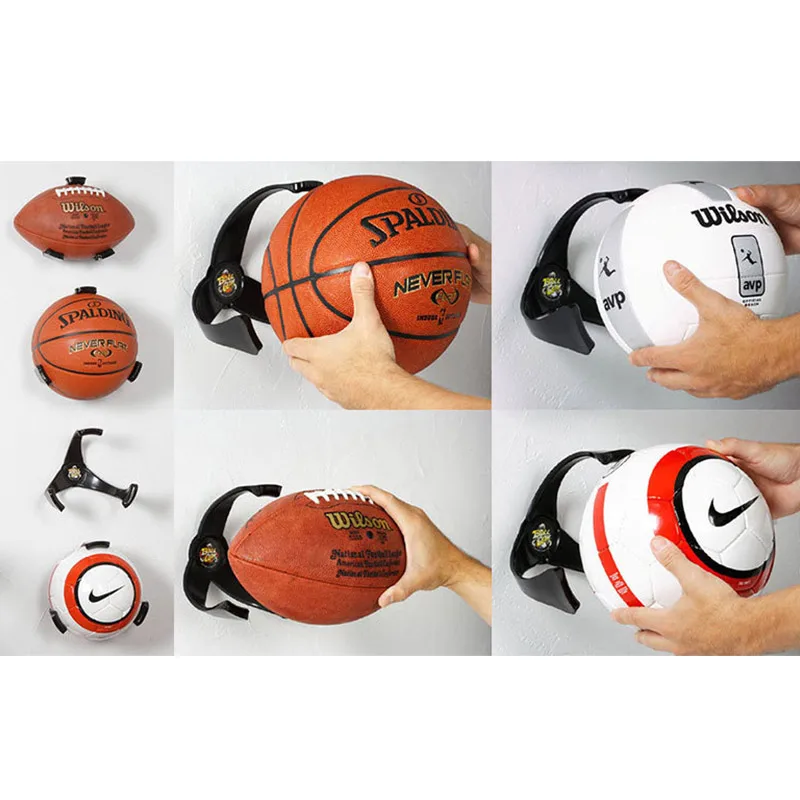 الكرة حامل مخلب الجدار الرف جبل عرض كرة الرجبي كرة القدم حامل المنظم اللوازم الرياضية