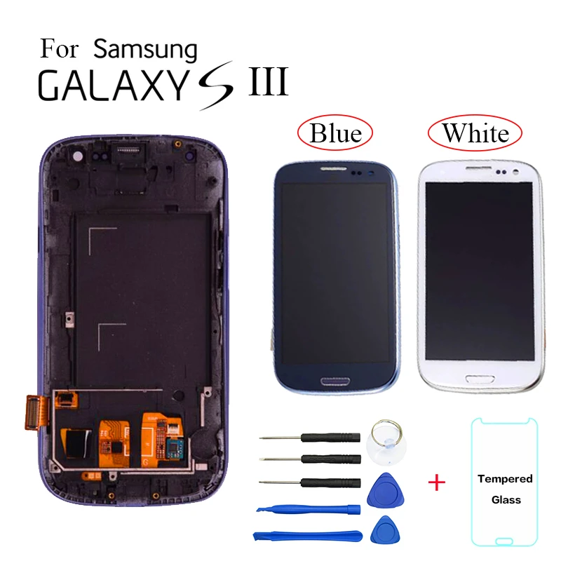 TFT ЖК-экран для Samsung Galaxy S3 I9300 ЖК-дисплей кодирующий преобразователь сенсорного