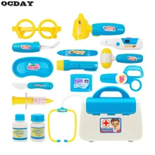 15 шт. Ролевые для врача для Медсестры Медицинский Чехол Набор для ролевых игр для раннего обучения детей игрушки в подарок на день рождения со светом и звуком ролевые инструменты игрушки