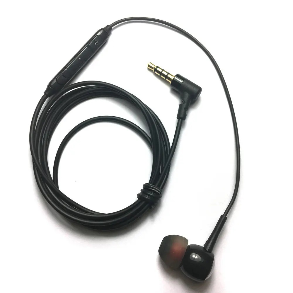 

New Universal Right Angle 3.5mm Stereo Mono Single In-Ear with MIC operation button volume +/- Earphone Headset for Smartphone