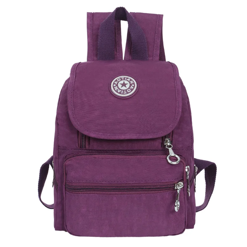 

Fashion Simple Women Backpack Quality Waterproof Nylon Double Shoulder Bags Female Casual Travel Daypack Brand Designer Mochila