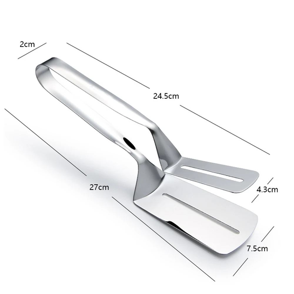 Кухонные щипцы для барбекю из нержавеющей стали, стейк, барбекю, зажим, захват, хлеб, бекон, Обжарка мяса, зажим для овощей, зажим для гриля
