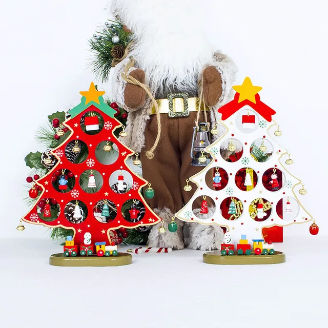 DIY Big Size Christmas Tree Toy Decor Christmas Ornament Gift for Children Dinner Table Decor New Year Xmas Decoration For Home,in Pendant \u0026 Drop