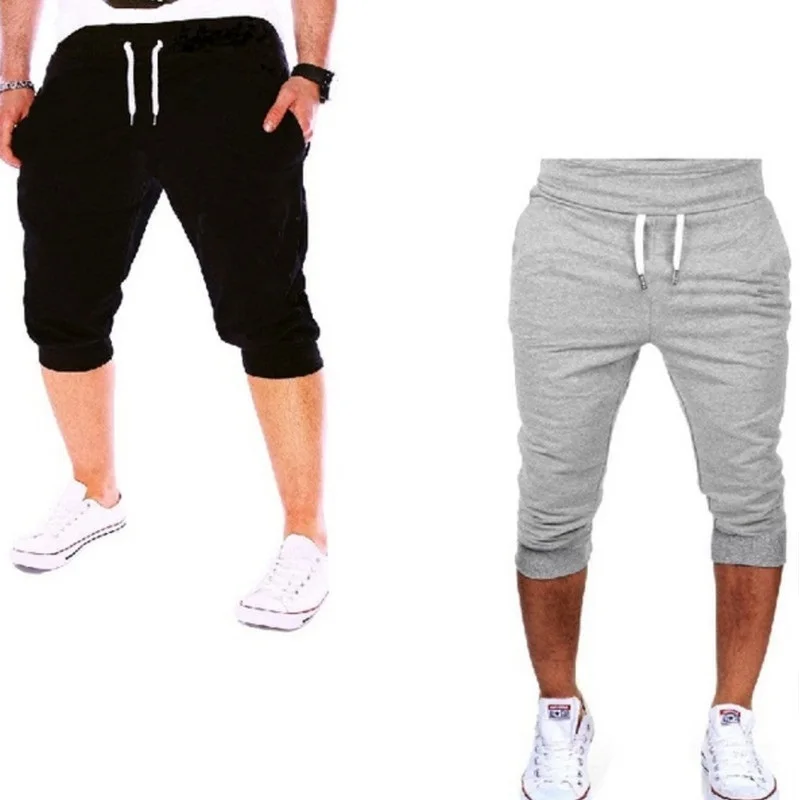 New Fashion New Summer Men Casual Sweatpants Shorts Slim Short Fitness Clothing Bodybuilding Men Shorts Brand Men Clothing XXXL smart casual shorts mens