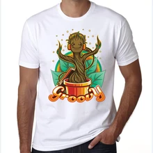 mens groot t shirts Guardians of the Galaxy I AM GROOT Adult T shirt Men T Shirt Fashion Summer Tees Shirts