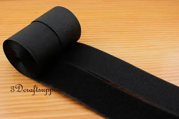 

2 inch Hook and loop fastener Tape strap Sewing black velcrostrap 5 yards MX1