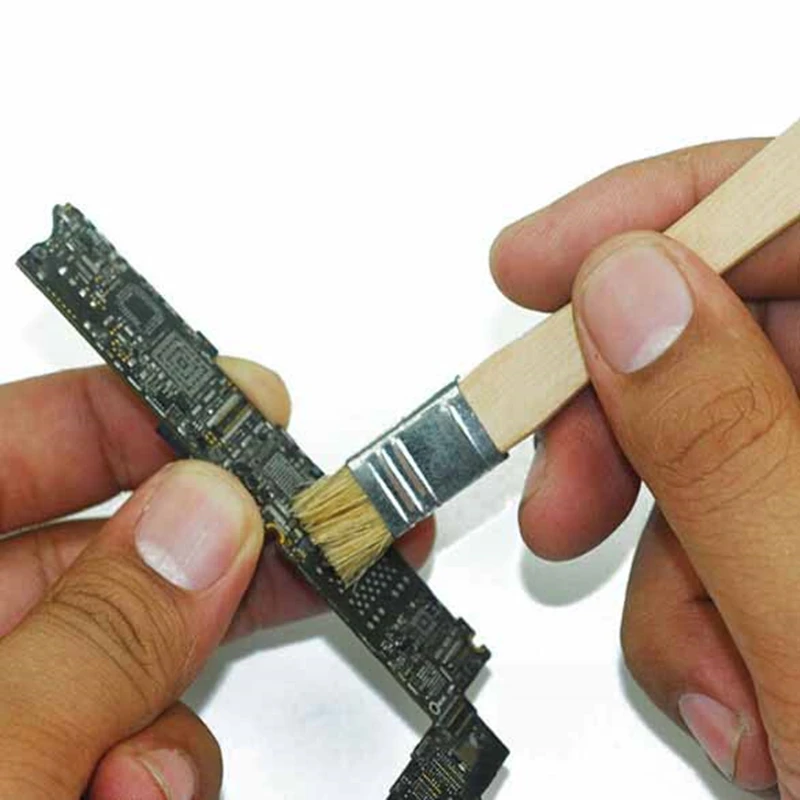 

PHONEFIX 10/15/20/30MM BGA Cleaning Brush for Phone Phone Motherboard BGA Reballing Welding Repair Clean Tool With Wooden Handle