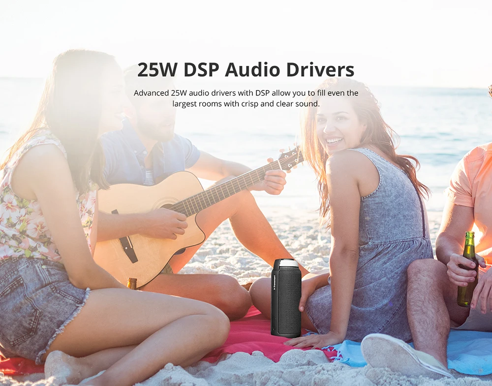 NEW TRONSMART ELEMENT T6 BLUETOOTH PORTABLE SPEAKER WIRELESS SOUNDBAR RECEIVER MINI SPEAKERS 5